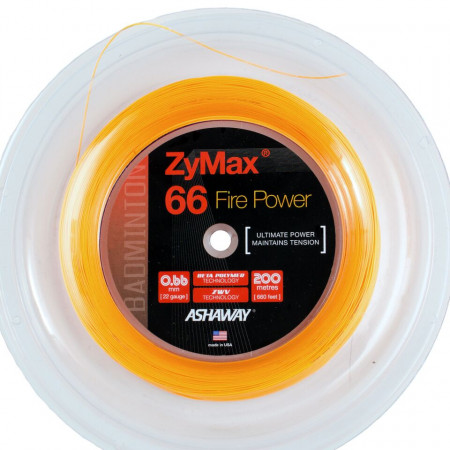Ashaway ZyMax 66 Fire Power 200 Meter