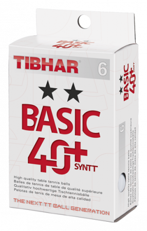 Tibhar Basic 40+ SYNTT 2-Stern 6er Pack