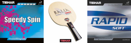 Tibhar Balsa SGS + Speedy Spin + Rapid Soft